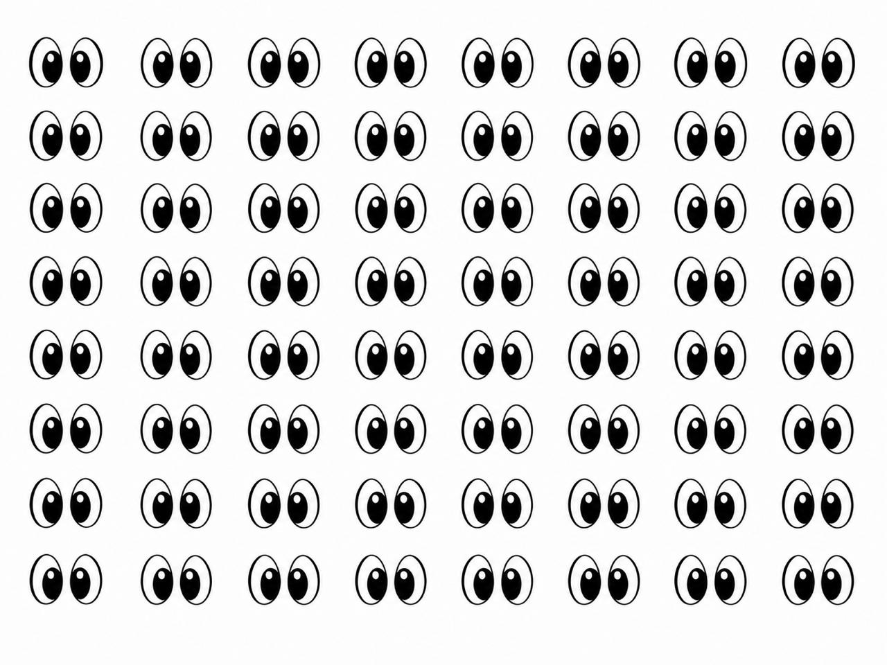 Black & White Edible Eyes - Cartoon Style