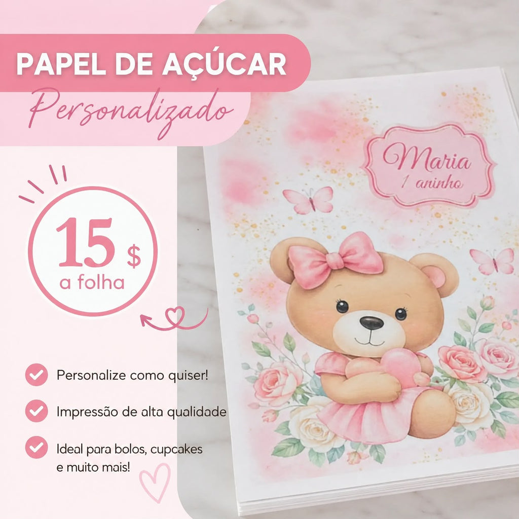 Personalized Paper Cake Topper – Name & Age